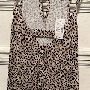 Leopard Print Sleeveless Top